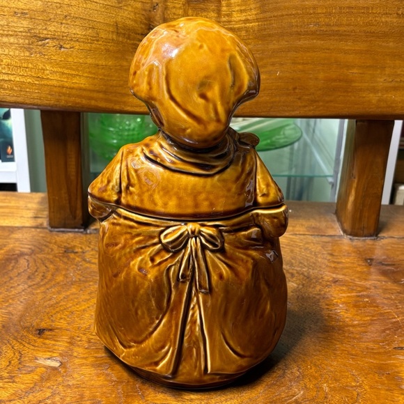 Vintage glazed ceramic Sadler, England flour kitchen canister - Picture 3 of 9